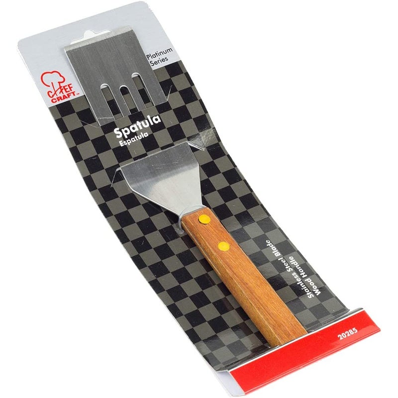 Chef Craft Stainless Steel 8-Inch Long Mini Slotted Blade Turner (3-Pack) - Image 3